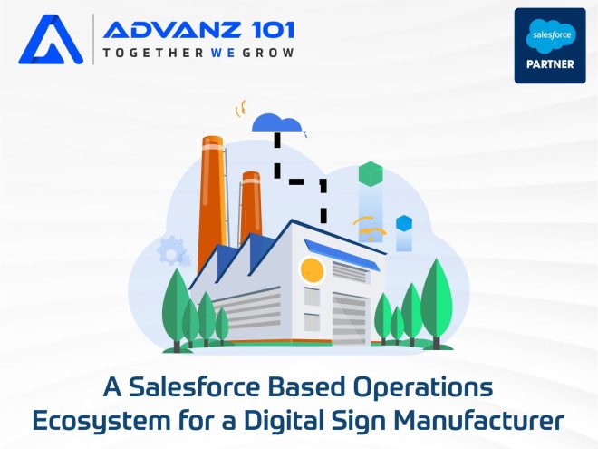 A Salesforce based operations ecosystem for a digital sign manufacturer